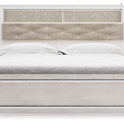 Altyra - King Bookcase Panel Bed - White
