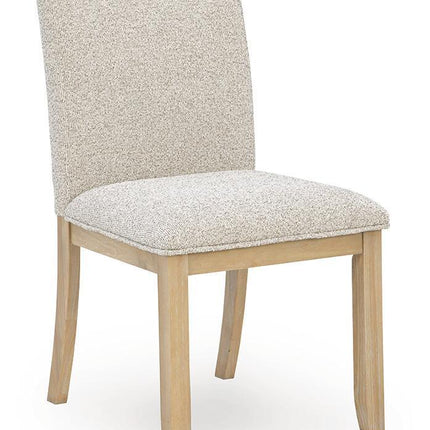 Lasinger - Dining Upholstered Side Chair (Set of 2) - Light Brown