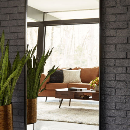 Panchali - Floor Mirror - Brown / Black