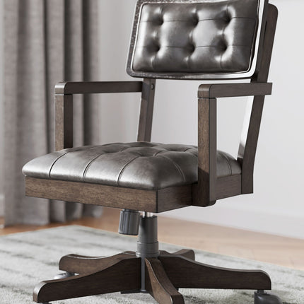 Breckington - Home Office Desk Chair - Dark Brown