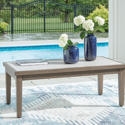Rainier Ranch - Rectangular Cocktail Table - Brown / Beige