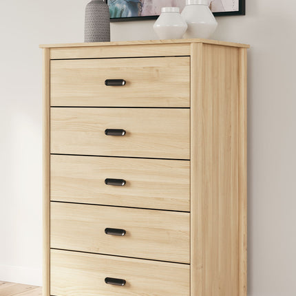 Cabinella - Five Drawer Chest - Tan