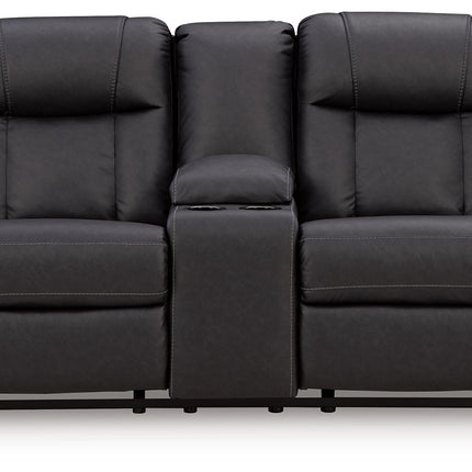 Mackmenville - Double Reclining Loveseat With Console