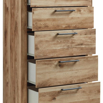 Hyanna - Five Drawer Chest - Tan Brown