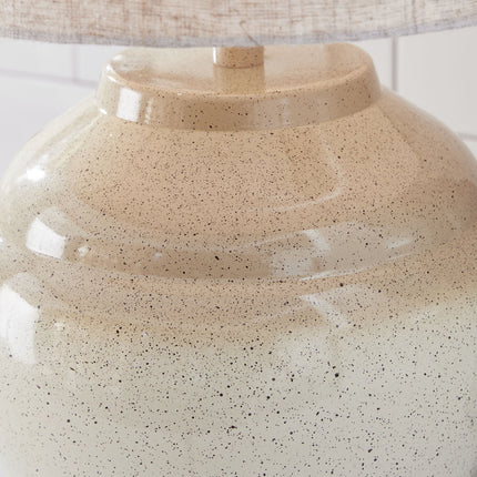 Waldish - Metal Table Lamp - Cream / Beige