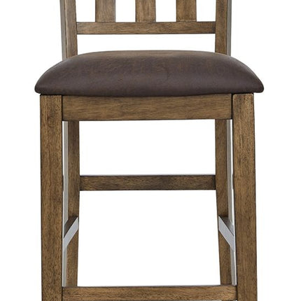 Urbinforte - Upholstered Barstool (Set of 2) - Light Brown