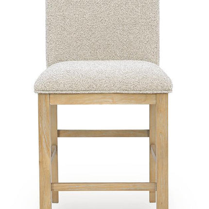 Lasinger - Upholstered Barstool (Set of 2) - Light Brown