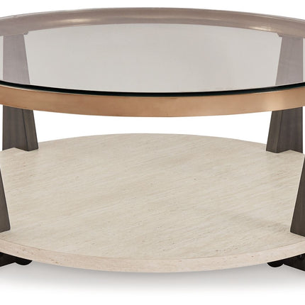 Frazwa - Round Cocktail Table - Multi