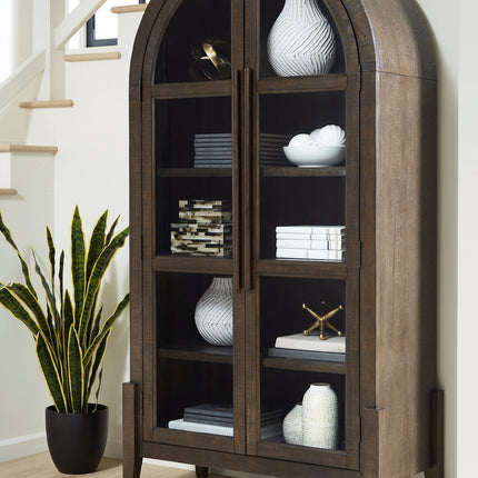 Benhall - Accent Cabinet - Dark Brown