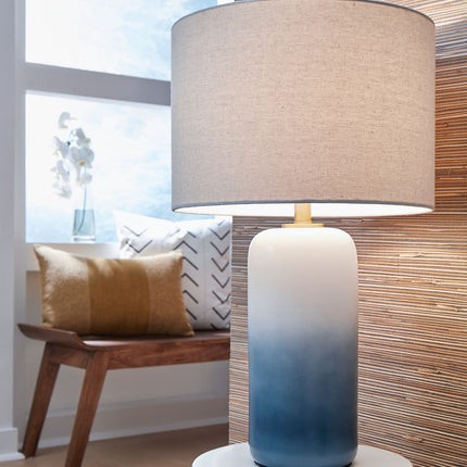 Lemrich - Ceramic Table Lamp  - White