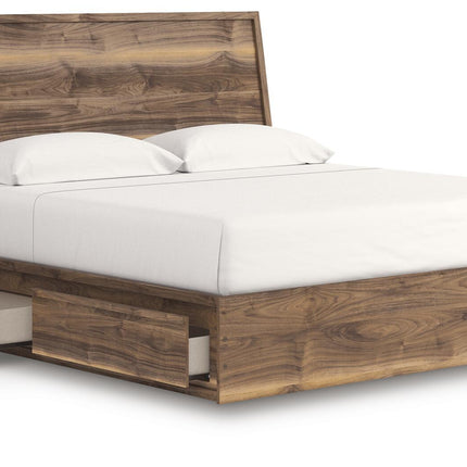 Chirason - Panel Bed With Storage
