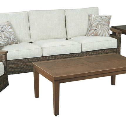 Paradise Trail - Sofa with Cushion - Medium Brown