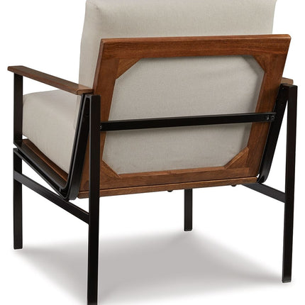 Tilden - Accent Chair - Ivory / Brown