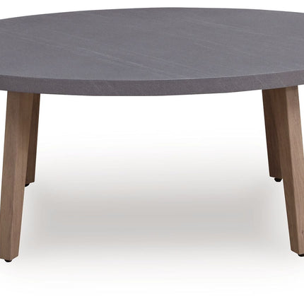 Harmony Headlands - Oval Cocktail Table - Natural / Gray