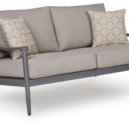Ocean Beach - Loveseat With Cushion - Gray