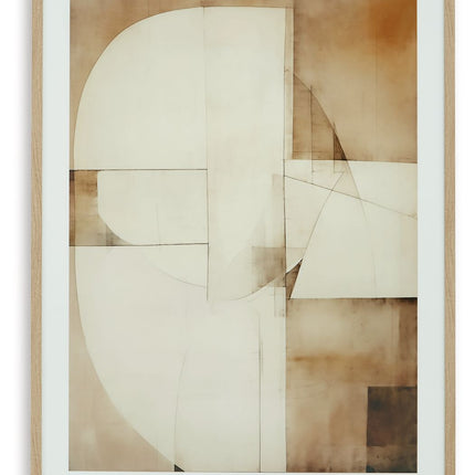 Corlain - Wall Art - Brown / Tan / White