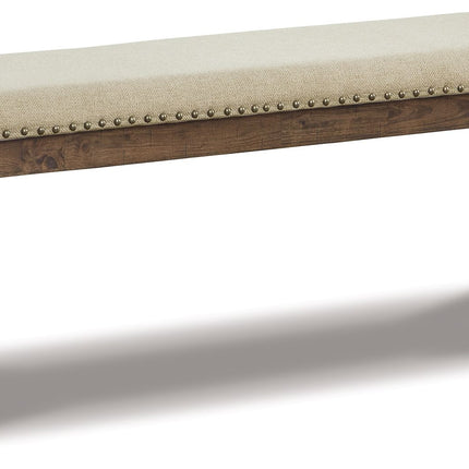 Moriville - Upholstered Bench - Beige