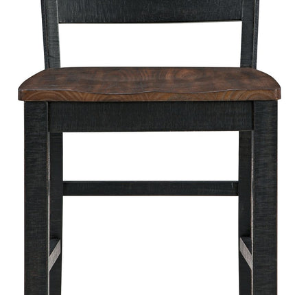 Valebeck - Barstool (Set of 2) - Black / Brown