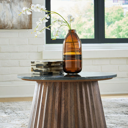 Ceilby - Accent Cocktail Table - Black / Brown