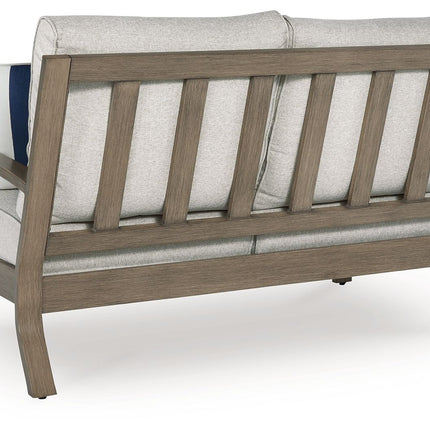 Rainier Ranch - Loveseat With Cushion - Brown / Beige