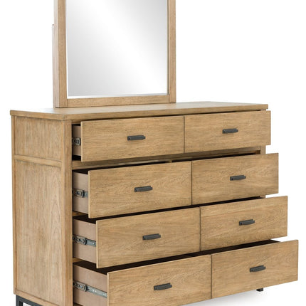 Tomtyn - Dresser And Mirror - Light Brown