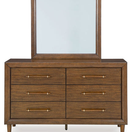 Lyncott - Dresser And Mirror - Brown