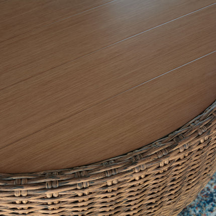 Double Point - Round Cocktail Table - Beige