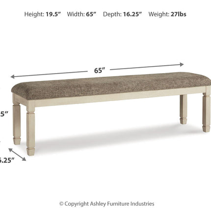 Bolanburg - Extra Large UPH DRM Bench - Brown / Beige