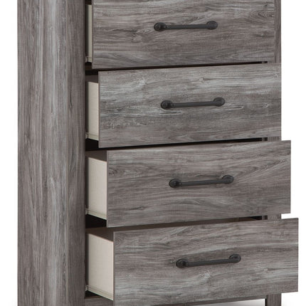 Bronyan - Four Drawer Chest - Dark Gray