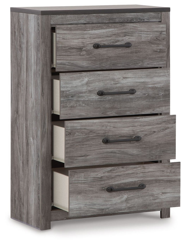 Bronyan - Four Drawer Chest - Dark Gray