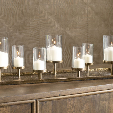 Wallmond - Candle Holder - Antique Brass Finish