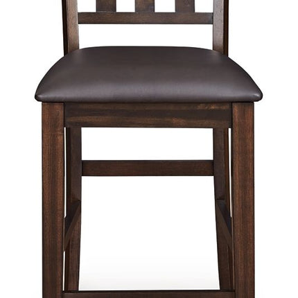 Haddigan - Upholstered Barstool (Set of 2) - Dark Brown