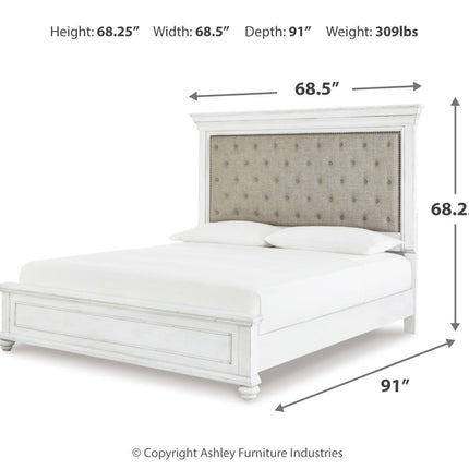 Kanwyn - Upholstered Panel Bed