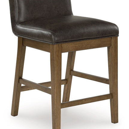 Cabalynn - Upholstered Barstool (Set of 2) - Two-tone Brown