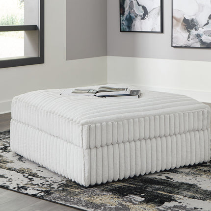 Stupendous - Oversized Accent Ottoman - Alloy