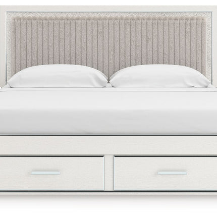 Zuraleus - Upholstered Panel Platform Storage Bed