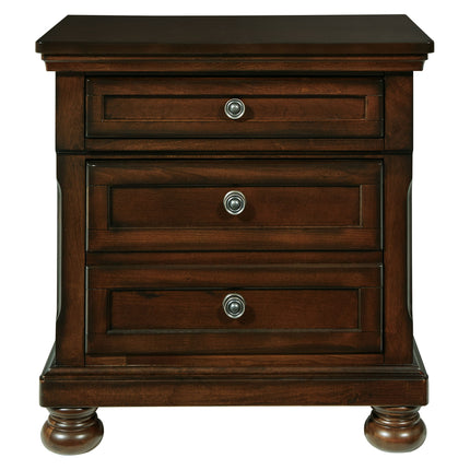Porter - Two Drawer Night Stand - Dark Brown