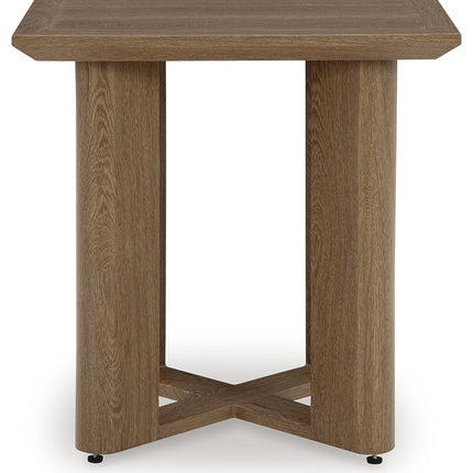 Serene Bay - Square End Table - Dark Brown
