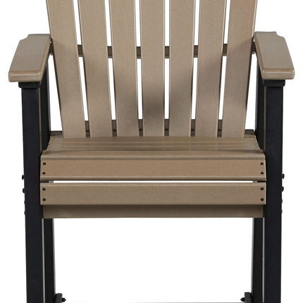 Fairen Trail - Barstool (Set of 2) - Black / Driftwood