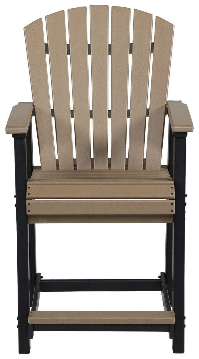 Fairen Trail - Barstool (Set of 2) - Black / Driftwood