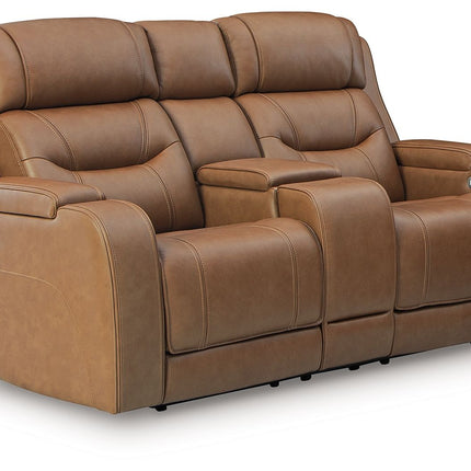 Knightington - Power Reclining Loveseat With Audio Seating