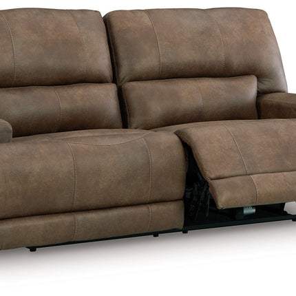 Beckley Place - 2 Seat Power Reclining Sofa With Adjustable Headrest - Earth