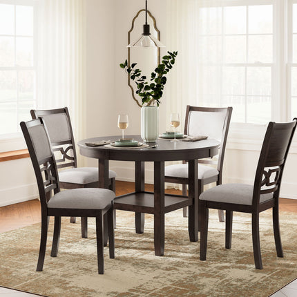 Langwest - Dining Room Table Set (Set of 5) - Brown