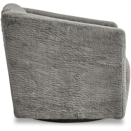 Bramner - Swivel Accent Chair - Charcoal