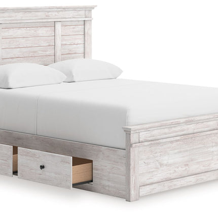 Makidern - Panel Storage Bed