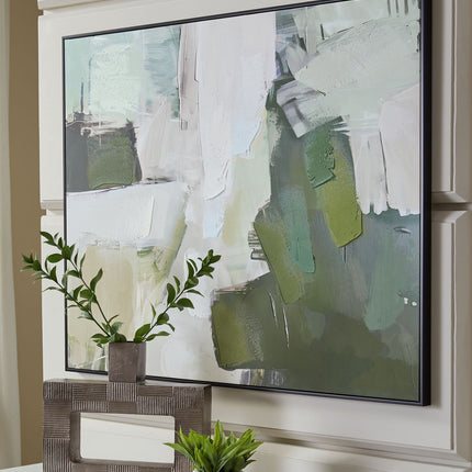 Vinick - Wall Art - Green / Gray / White
