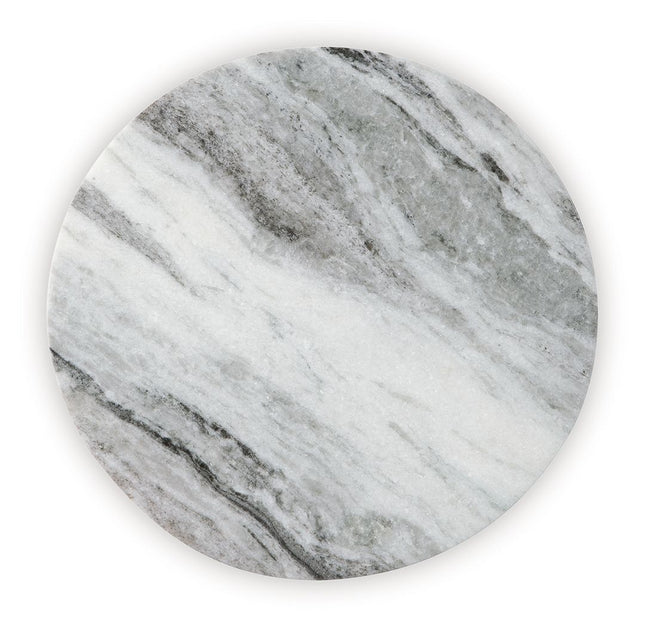 Keithwell - Round Accent Table - Gray