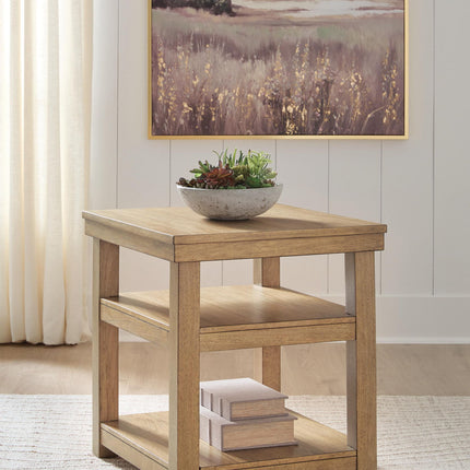 Wittenmyer - Rectangular End Table - Natural / Black