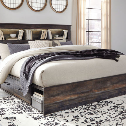Drystan - Panel Bookcase Bed