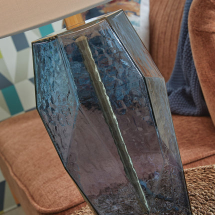 Tallow - Glass Table Lamp - Blue